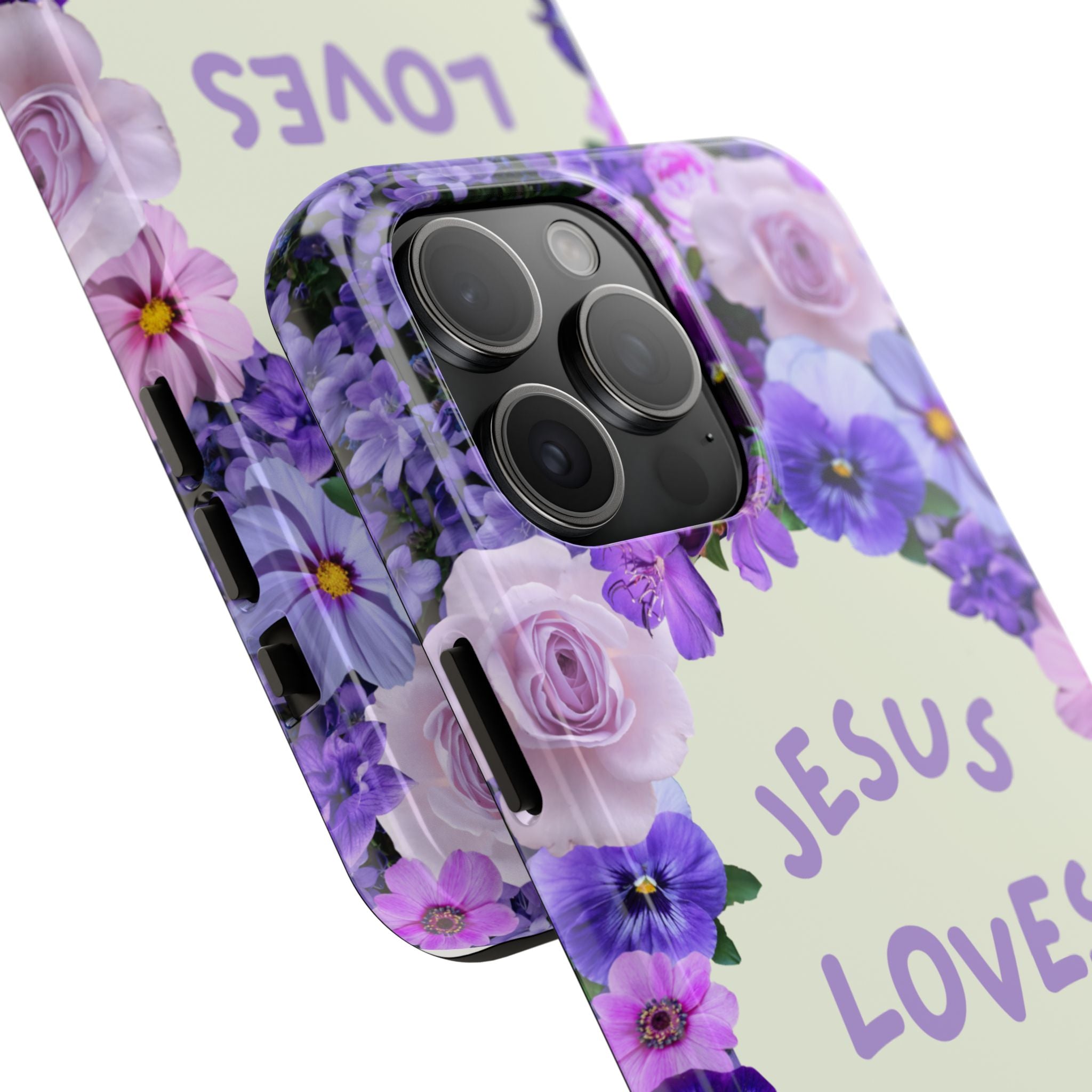 JESUS LOVES YOU Phone Case (Purple)