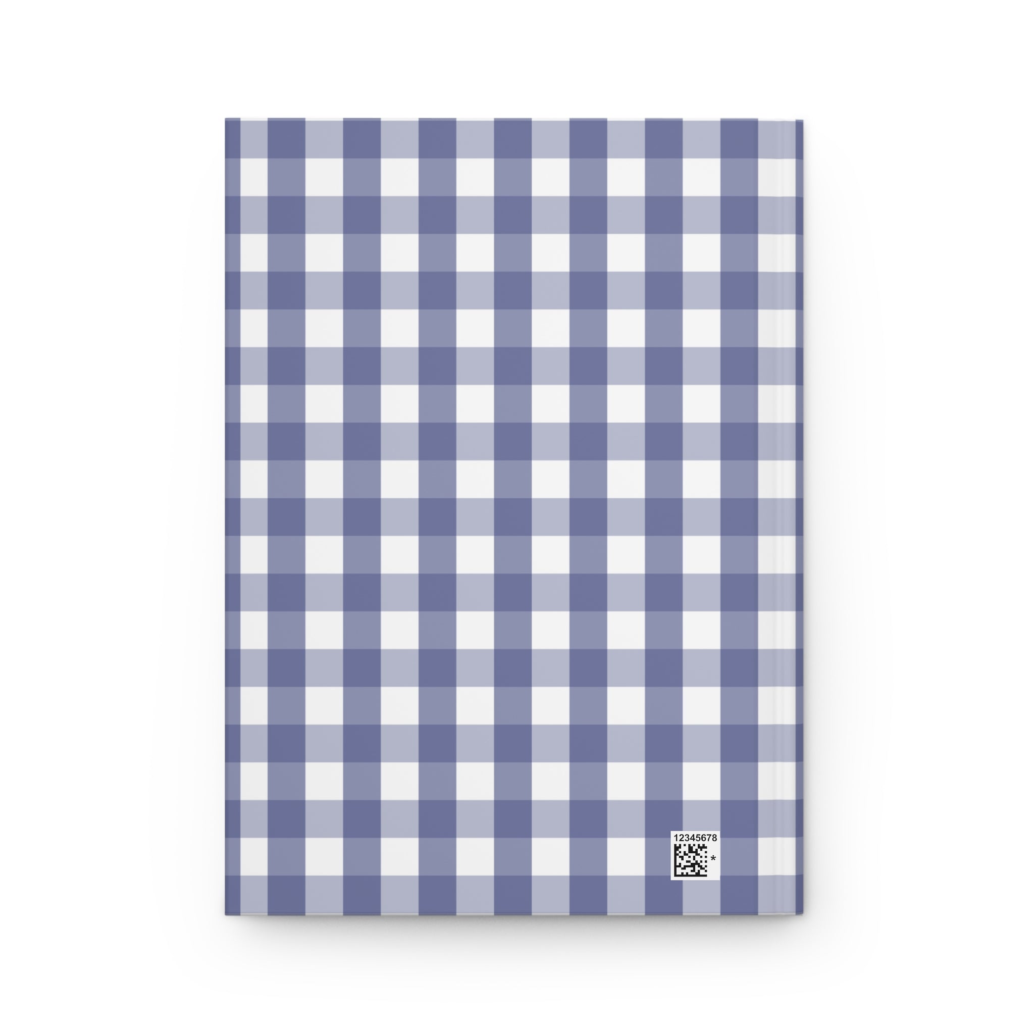 Navy Gingham Christian Journal | Matthew 14:20 Hardcover Notebook | Bible Study Journal | Faith Gift for Women | Prayer Journal | Christian Stationery