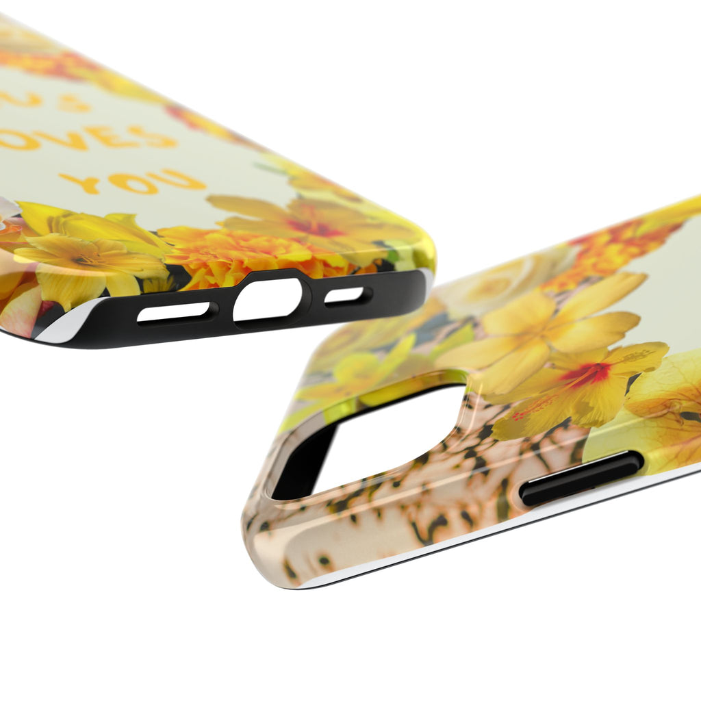 JESUS LOVES YOU Phone Case (Yellow)