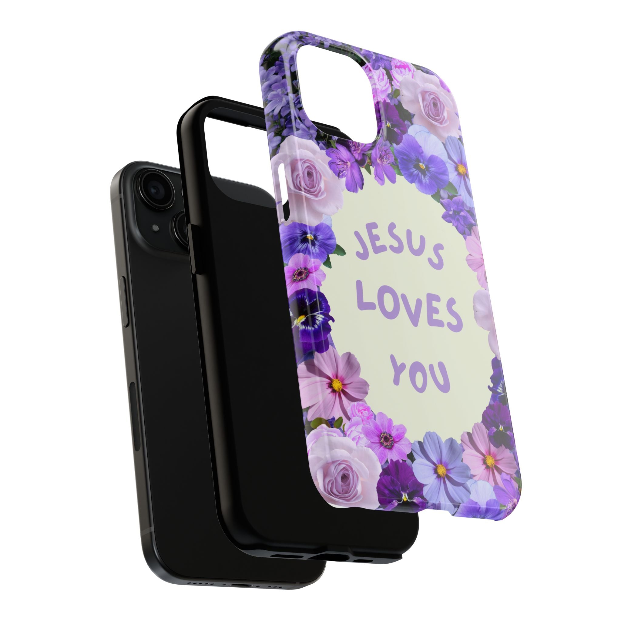 JESUS LOVES YOU Phone Case (Purple)