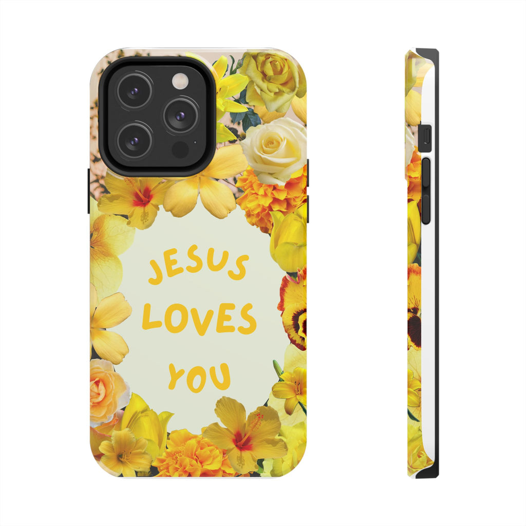 JESUS LOVES YOU Phone Case (Yellow)