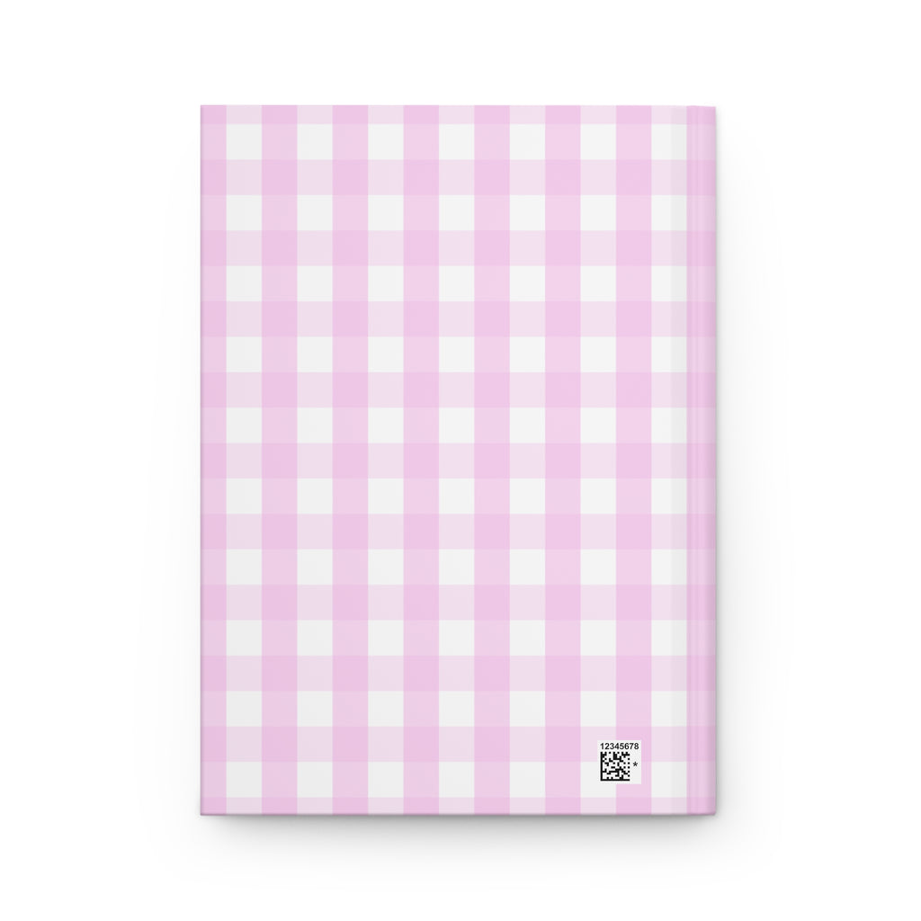 Pink Gingham Christian Journal | Matthew 14:20 Hardcover Notebook | Bible Study Journal | Faith Gift for Women | Prayer Journal | Christian Stationery