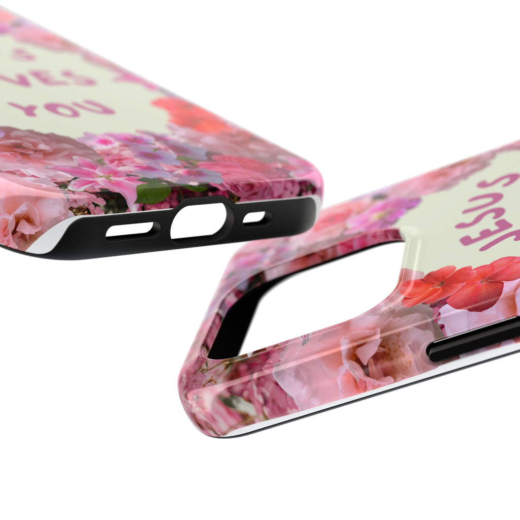 JESUS LOVES YOU Phone Case (Pink)