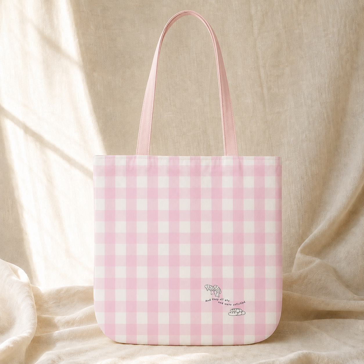 Christian Tote Bag | Fish & Loaves Bible Study Bag | Matthew 14:20 Canvas Tote | Church Bag | Everyday Faith Tote | Christian Gift